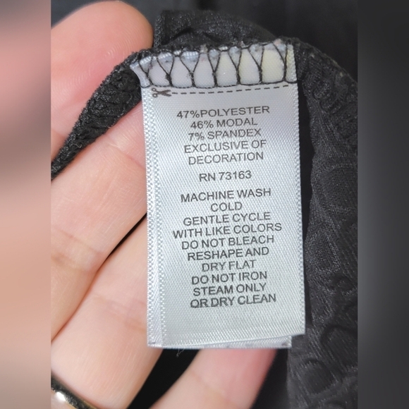 Women's Rachel Zoe Cowl Neck Drawstring Geometric Pullover, Size Large - Picture 3 of 3